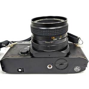 【1048】当時物 カメラ コニカ KONICA ACOM-1 ボディ 美品 シャッターOK 説明書付 箱付 フラッシュ付 ブラック アンティーク品の画像6