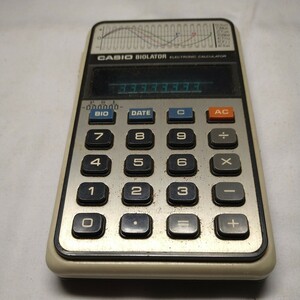 n-1090◆CASIO BIOLATOR カシオ レトロ 電卓 バイオレーター 中古 バイオリズム made in Japan PSI 身体◆状態は画像で確認してください