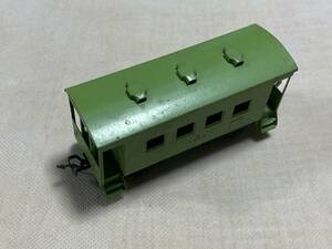 TER end u HO gauge made of metal . car green yo5000