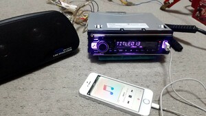 ケンウッド 1DIN USB CD AUX　Bluetooth　u360bt　イルミきれい　ナイトドライブ　初期不良対応　説明文読んでください オーディオ