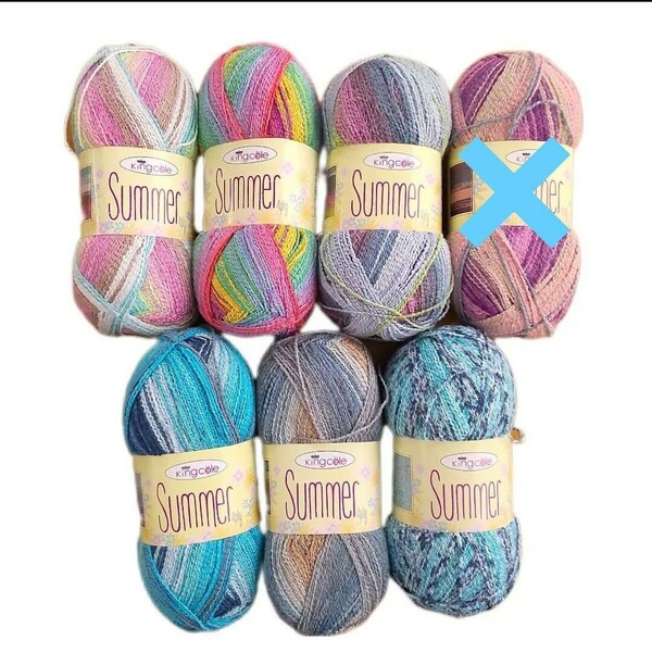 King cole キングコール　Summer4ply ソックヤーン　春夏用