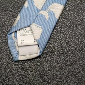 ★ 【中古】 トムブラウン ネクタイ 【THOM BROWNE】 ナロータイ クジラ 鯨 whale ホエール シルク コットンの画像5