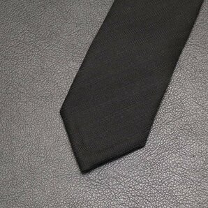 ★ 【中古】 トムブラウン ネクタイ 【THOM BROWNE】 ナロータイ WOOL/LAINE 安全ピン ブラック 黒の画像2