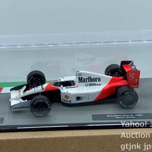 Altaya 1/43 マクラーレン ホンダ McLaren HONDA MP4/6 #1 A.セナ 1991 World Champion Marlboro加工品 アルタヤの画像6