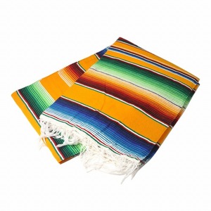 メキシカン サラペ ブランケット キャンプ アウトドア メキシカンラグ サルティーヨ サラッペ Saltillo Sarape[約210x150cm]YELLOW