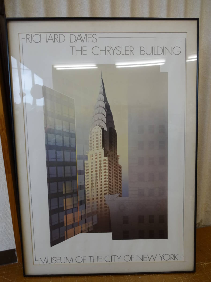 ■□ Framed painting RICHARD DAVIES NEWYORK CITY poster interior display art panel □■, Artwork, Painting, others