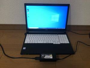 ☆ 富士通ノートPC Core i3-8145U(第8世代) 8GB/500GB DVD FMVA6602JP 動作確認済 ☆