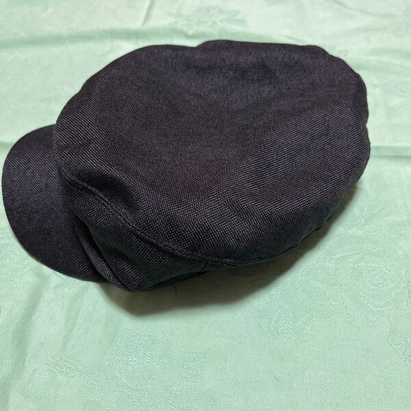 △ レディース キャスケット 56cm ハット キャップ ブラック 黒 帽子
