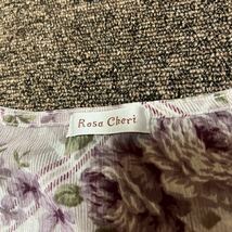 ● Rosa Cheri 半袖 チュニック シフォン ピンクレース 薔薇 パープル レディース 婦人服_画像5