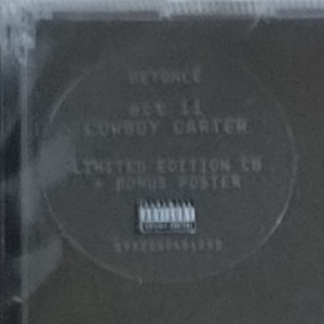 送料込み：新品★Beyonce / ビヨンセ★COWBOY CARTER (Snake Face Back Cover)★LIMITED EDITION CD + BONUS POSTERの画像3