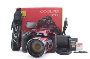 ★極美品★ Nikon ニコン coolpix B700 クールピクス レッド コンパクトデジタルカメラ コンデジ 【元箱付】