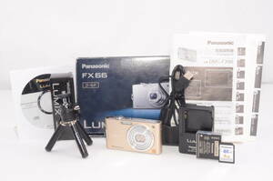 ★美品★ Panasonic パナソニック LUMIX-FX66 ゴールド ◎コンパクトデジタルカメラ