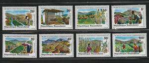 （ルワンダ）1980年土壌保全年8種完、スコット評価7.95ドル（海外より発送、説明欄参照）