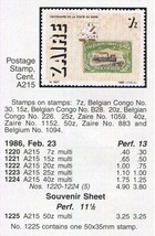 （ザイール）1986年郵便切手100年完セット、スコット評価8.15ドル（海外より発送、説明欄参照）_画像2