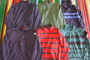 LST-BNPS8 チャップス CHAPS ラルフローレン Ralph Lauren ハーフジップトップス￥1～ビンテージUS古着卸セット業者まとめ売り