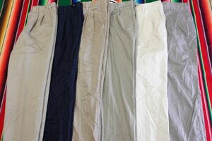 PT-BN56 Docker's DOCKERS tuck ввод брюки из твила Y1~ Vintage US б/у одежда . комплект торговец продажа комплектом 