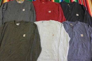 PICK-LST18 カーハート Carhartt 長袖 ロンT 無地 ワンポイント￥1～ビンテージUS古着卸セット業者まとめ売り