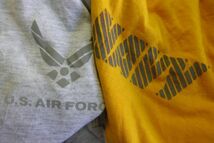 TS-ARMY13 US AIR FORCE ロゴTシャツ バックプリント￥1～US古着卸大量セット業者まとめ売り_画像3