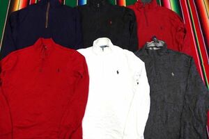 LST-RLPS13 ラルフローレン Ralph Lauren ハーフジップトップス ワンポイント￥1～ビンテージUS古着卸セット業者まとめ売り