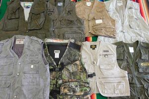 LJ-VT3 fishing vest hunting the best MIX multi pocket Y1~ Vintage US old clothes . set trader set sale 