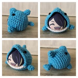 おまんじゅうにぎにぎマスコット きぐるみ ふつうサイズ ハンドメイド ◇ イルカ