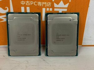 【ハード王】中古CPU/XEON GOLD 5120 SR3GD 2.20GHz 2個セット/9197-C