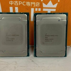 【ハード王】中古CPU/XEON GOLD 5120 SR3GD 2.20GHz 2個セット/9196-Cの画像1