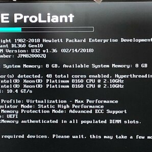 【ハード王】HP ラックマウントサーバーProLiant DL360 Gen10/Xeon Platinum 8160×2processor/8GB/ストレージ無/9194-Jの画像2