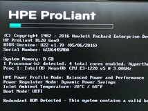 【ハード王】HP サーバーProLiant DL20 Gen9/XeonE3-1220 v5 /8GB/ストレージ無/9307-J_画像2