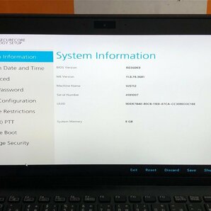 【ハード王】1円～/VAIO VJS112C11N/Corei7-8550U/8GB/ストレージ無/10798-H32の画像2