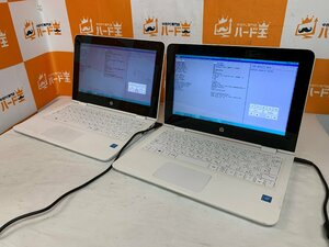 【ハード王】1円～/2台セット HP Convertible X360 11-ab0xx /Cerelon N3060/4GB/ストレージ無/10289-H13