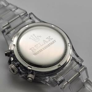 【1円】RELAX リラックス 王冠ロゴ GMT11 腕時計 GMT 黒/黒 24H回転ベゼル 世田谷ベース 所ジョージ 新品の画像5