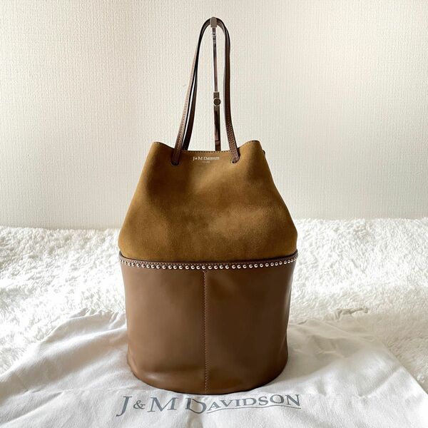 【美品・保存袋】J&M DAVIDSON　デイジー　ショルダーバッグ　スタッズ　巾着　ジェイアンドエムデヴィッドソン　DAISY