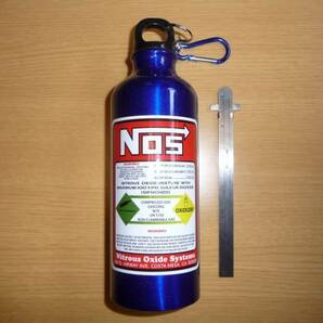 NOS ニトロ ノス タンク ドリンク 水筒 青 ボトル ボンベ 軽量 NX スナップオン 限定 非売品 カスタム可能 フェーク ワイルドスピードの画像1