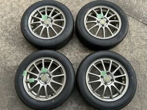 新品タイヤ・中古ホイールセット　ナンカン185/60R15 15×5.5J +52 100 4H 4本1台分　A