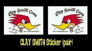 ★クレイ スミス ステッカー Clay Smith 左右ペア 正規品 hot rod rat fink mooneyes nhra