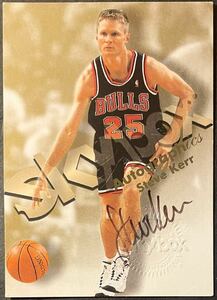 【 SP Auto 】 Steve Kerr 1998-99 Skybox Autographics SP On Card Auto Bulls Warriors HC 直筆サインカード NBA