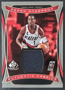 Derek Anderson 2004-05 SP Game Used Authentic Fabrics Game Used Jersey Blazers Upper Deck NBA