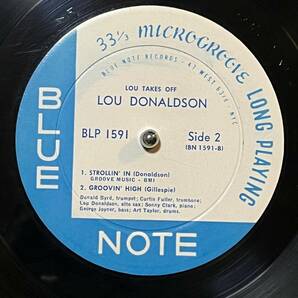 【オリジナル/美品】『 Lou Takes Off 』 Lou Donaldson Sonny Clark Curtis Fuller Donald Byrd ルー・ドナルドソン ソニー・クラークの画像8