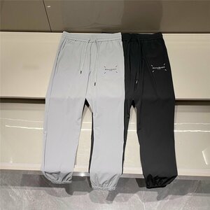 Maison Margiela マルタンマルジェラ メンズ　パンツ　ズボン　スラックス　薄型　ゴムウエスト　M-3XL　サイズ選択可能 MM6 ブラック 4253
