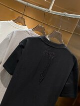 送料無料　Maison Margiela マルタンマルジェラ　メンズ　Tシャツ　半袖　文字ロゴ　シンプル　S-XL　サイズ選択可能　MM6　ブラック　3707_画像3