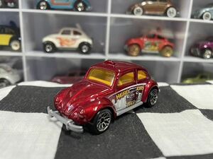 ビンテージトイ　ミニカー　マッチボックス MATCHBOX RED VOLKSWAGEN BEETLE TAXI ハローシティタクシーVWビートル　ルース