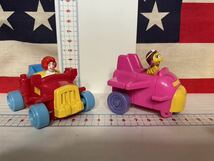 ビンテージトイ マクドナルドハッピーセットのおもちゃ　1990年ロードスターコレクションカー　4種類　中古品　ジャンク品_画像3