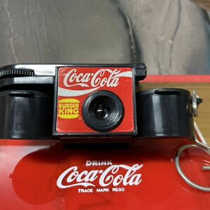 ★Coca-Cola Coke ビンテージ コカコーラグッズ バーガーキングノベルティ キーチェーン付きポケットカメラ 鑑賞用の画像1