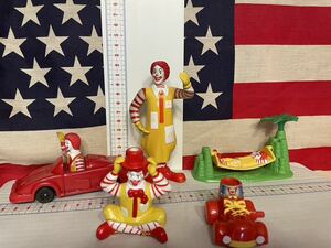  Vintage toy McDonald's happy set. toy figure Donald McDonald's. toy various secondhand goods junk 
