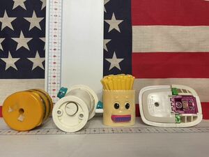  Vintage toy McDonald's happy set. toy Mac. menu. toy 4 point secondhand goods junk 