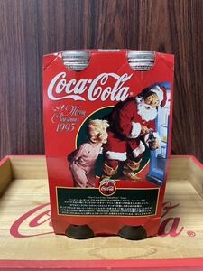 ★Coca-Cola Coke ボトルコーク4本パック 未開栓　250ml クリスマス　サンタクロースデザイン