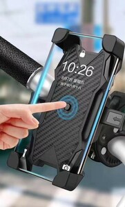 バイク　自転車　スマホホルダー　携帯ホルダー　　落下防止　360°回転可