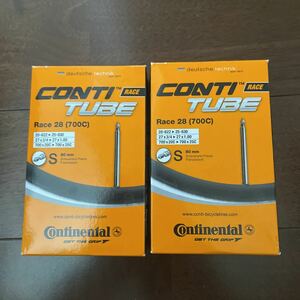 ２本セット コンチネンタル Continental チューブ Race 28 700×20-25C 仏式 80mm 23C 25C 700C　新品未使用