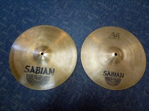 ３．SABIAN　Rock Hats　14インチ　トップ＆ボトム2枚セット　割れなし中古品